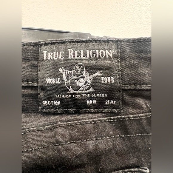 True Religion Women Ladies Halle Mid Rise Super Skinny Jeans Black  Size 27 - Picture 6 of 16